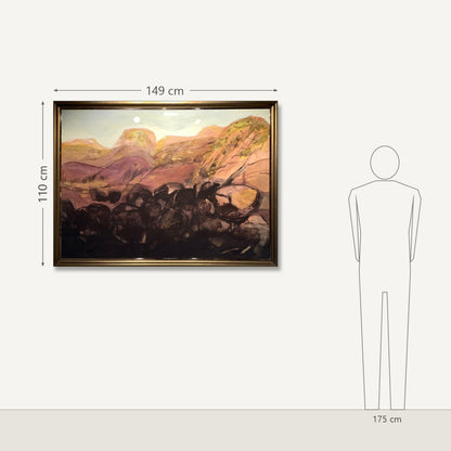Eva Kubbos – The Ancient Land: dydis šalia 175 cm žmogaus