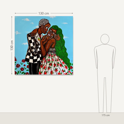 Obou Gbais – Le bisou d’Obou: dydis šalia 175 cm žmogaus