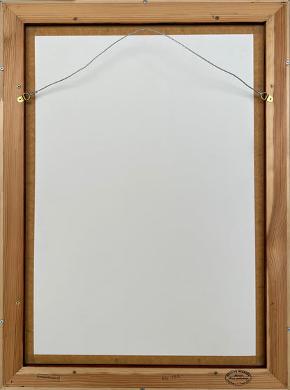 Aboudia | Be pav., 2023 | Akrilas, koliažas, kartonas, 58x41 (65,5x48,5)