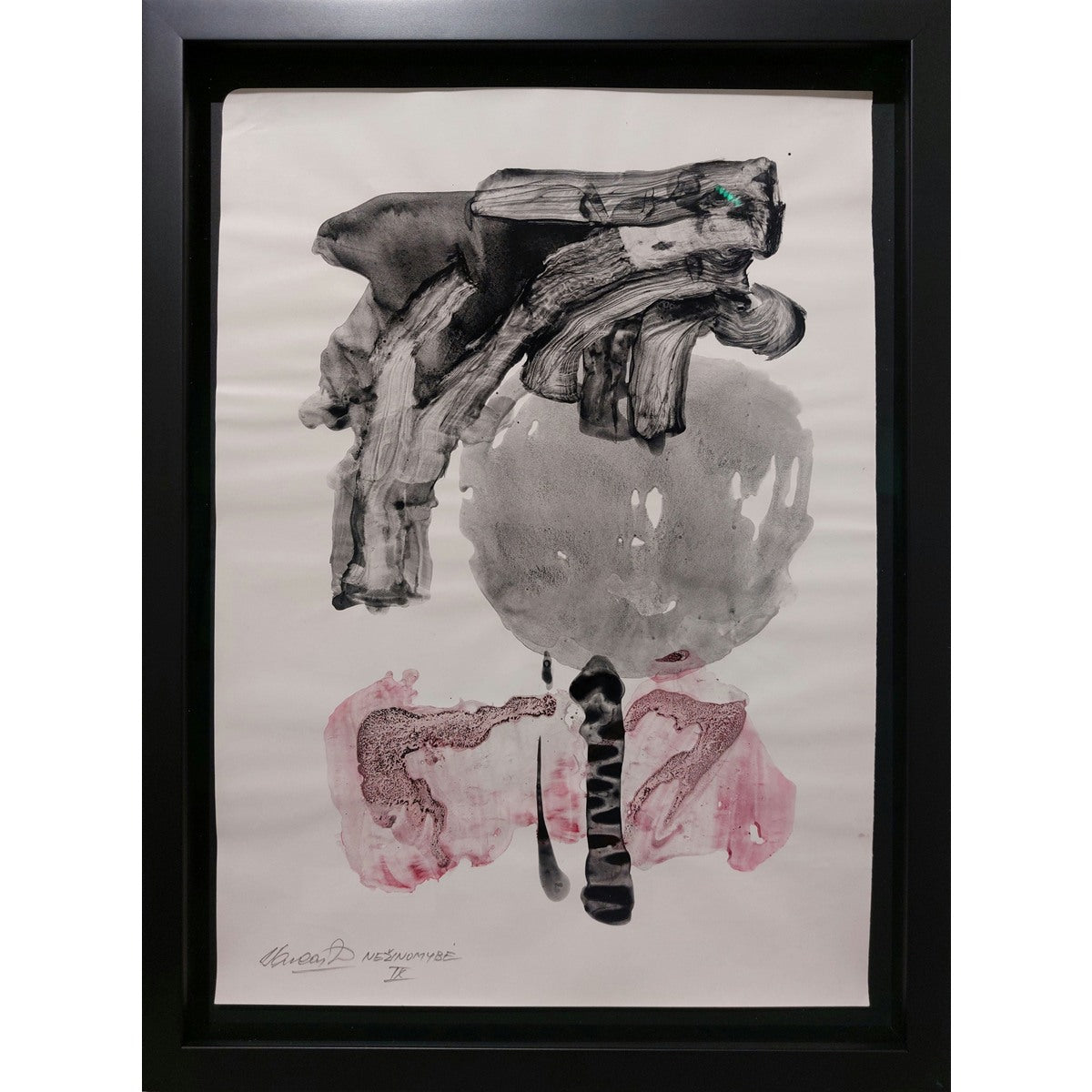 Adolfas Vaičaitis | From the cycle "Unknown IX", 1970s | Ink, watercolor, paper, 42x30 (48x35,5)