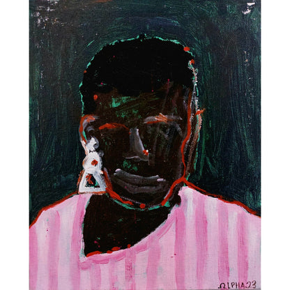 Alpha Odh | Be pavadinimo (Iš ciklo „Figures of Speech”), 2023 | Drobė ant kartono, akrilas, 25,5x20,5