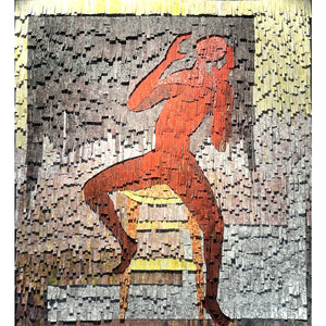 AMADOU OPA BATHILY (Malis) | Woman on a Chair, 2020 | Drobė, mišri technika, 142×130 (146x133)