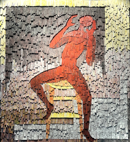 AMADOU OPA BATHILY (Malis) | Woman on a Chair, 2020 | Drobė, mišri technika 132×109