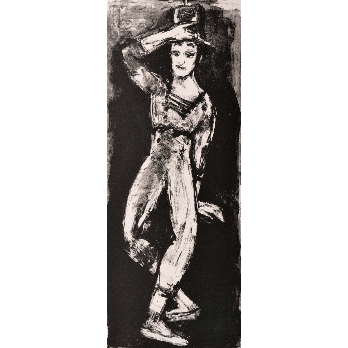 Arbit Blatas | Mimas Marselis Marso, 1960 | Litografija, 33x13 (52x35)