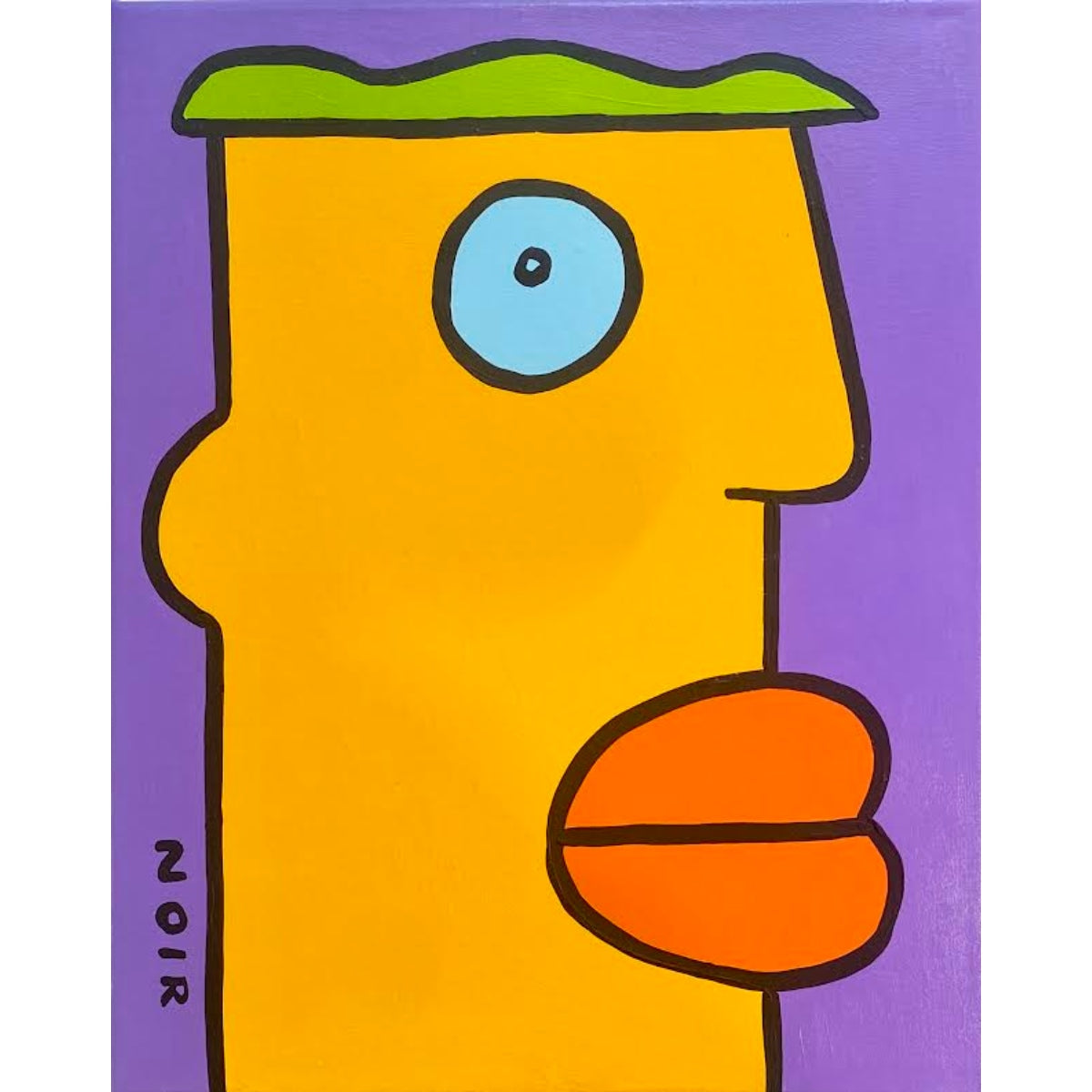 Thierry Noir (France) | I do not have any problems and I make sure everyone knows it, 2025 | Acrylic on canvas, 30x24