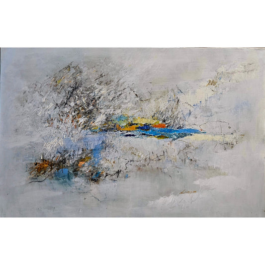Vytenis Lingys | Breaking dawn mist, 2024 | Oil on canvas, 100x150