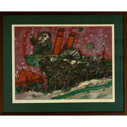Theo Tobiasse | Exodus, 1968 | 10-spalvė litografija, Arches popierius, 45x60