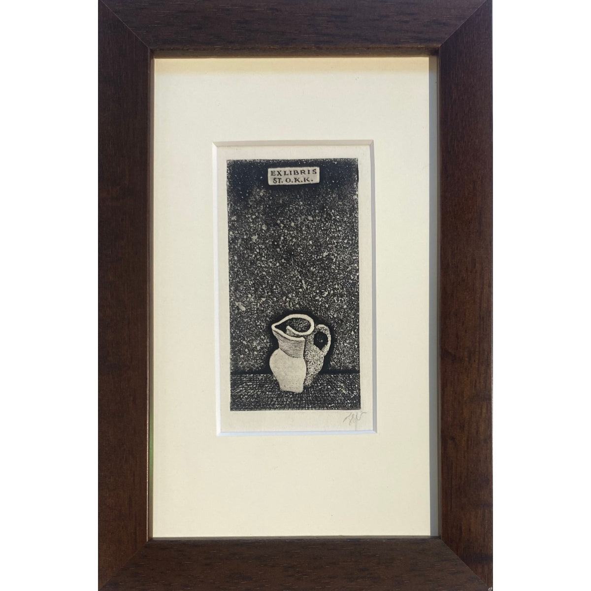 Stasys Eidrigevičius | Ex Libris ST.O.K.K. | Ofort, 9,2x4,8 (21x14)