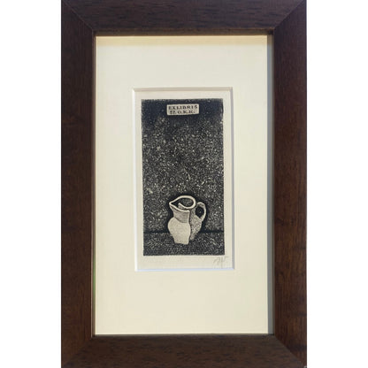 Stasys Eidrigevičius | Ex Libris ST.O.K.K. | Ofort, 9,2x4,8 (21x14)