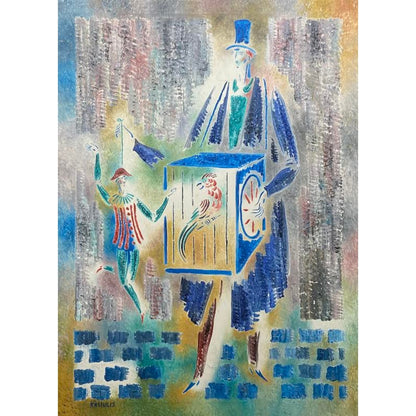 Vytautas Kasiulis | Parisian Circus | Oil on canvas, 81x60 (90x69)