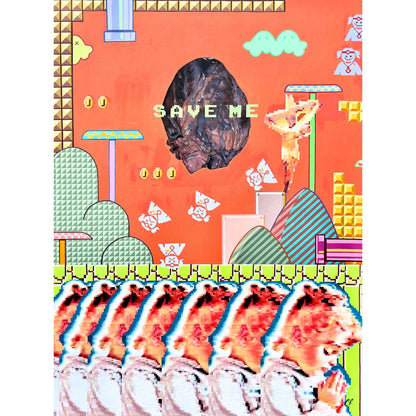 Celeste Rapone (USA) | Save Me, 2009 | Acrylic on canvas, 101x76