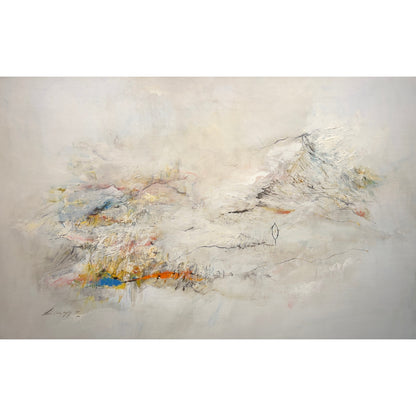 Vytenis Lingys | Dissolved in Silence 1, 2024 | Oil on canvas, 90x140