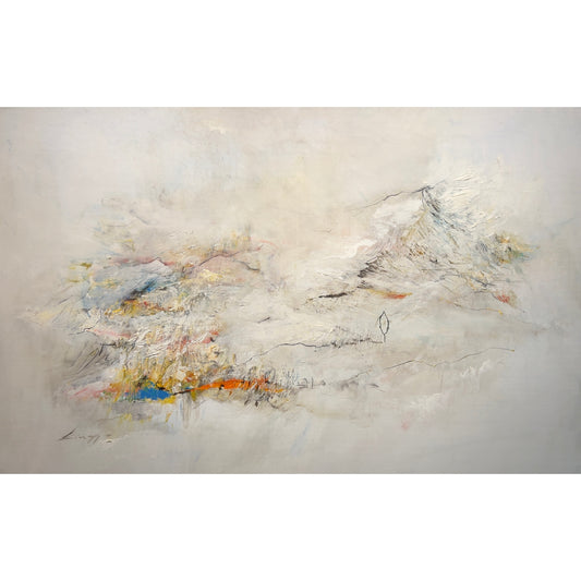 Vytenis Lingys | Ištirpę tyloje 1, 2024 | Drobė, aliejus, 90x140