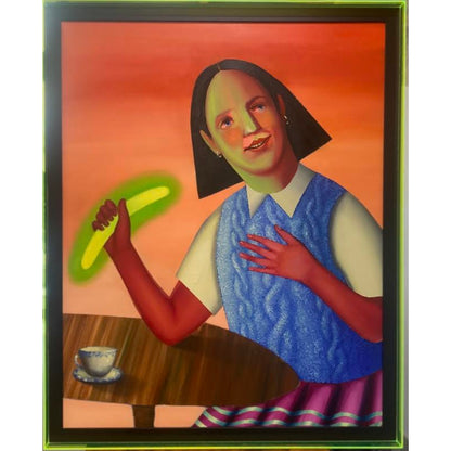 Ivana De Vivanco (Čilė-Peru) | Holy Isabella, 2021 | Akrilas, aliejus, drobė, 100x80 (109x88)