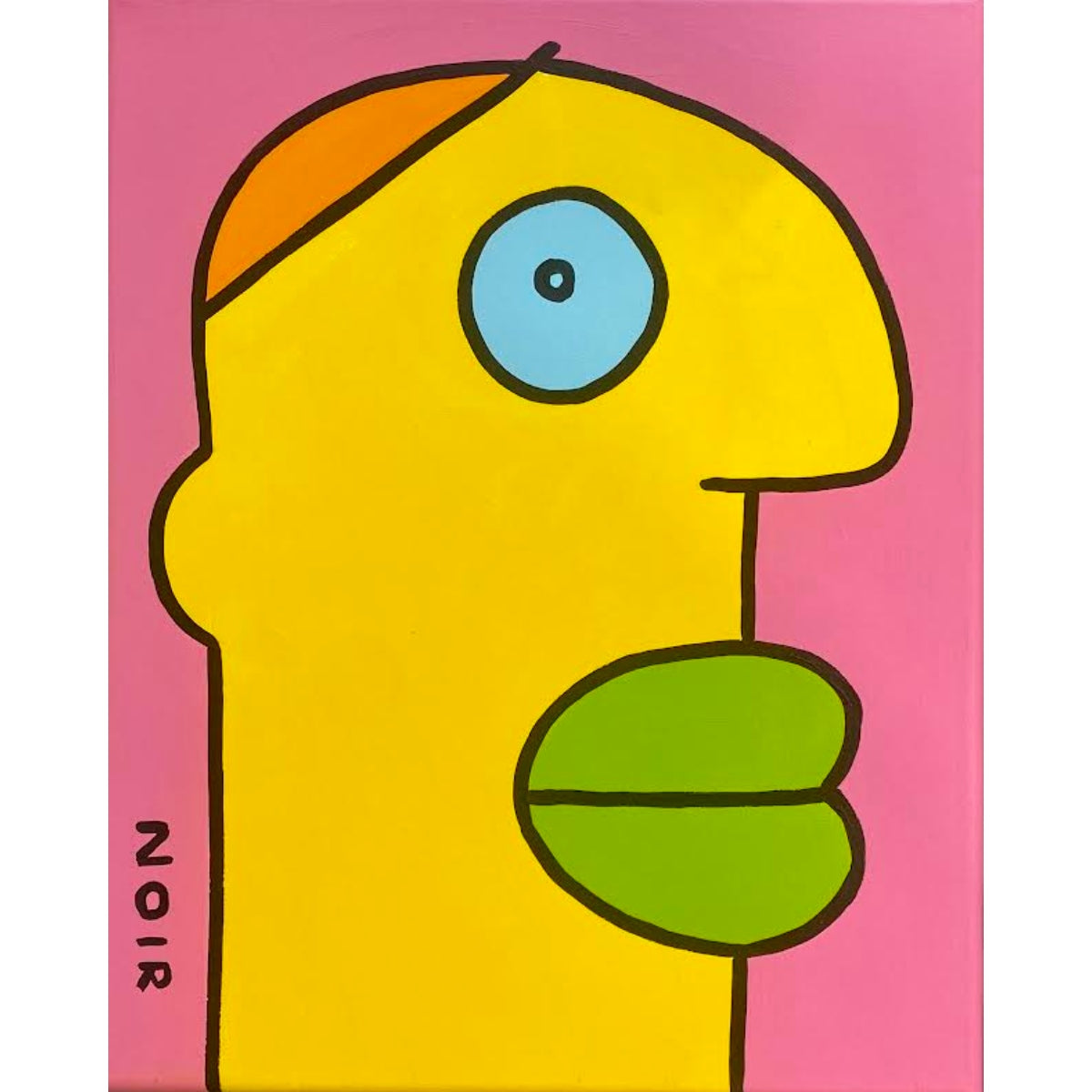 Thierry Noir (Prancūzija) | Mano kasdieninis darbas - tai mano kompetencijos jėga, 2025 | Akrilias, drobė, 30x24