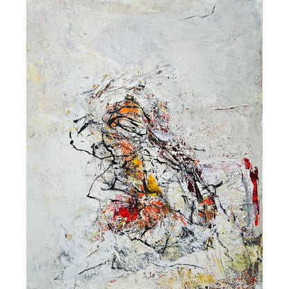 Vytenis Lingys | Moteris raudoname krėsle, 2020 | Drobė, aliejus, 55x45