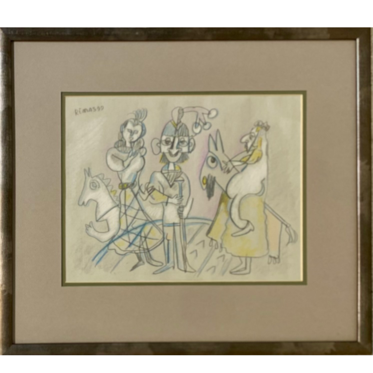 Rimas Bičiūnas | Untitled, 1999 | Pencil on paper, 24x31 (42.5x49)