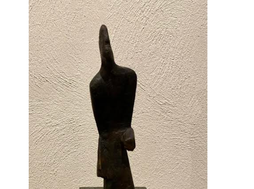 Steponas Šarapovas | Pasvirusi figūra | Bronza, granitas, H:27, su postamentu 47