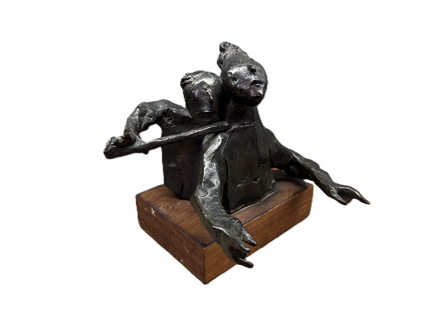 David Aronson | Two Musicians | Bronze, 3/100, 17x14.5x14.5