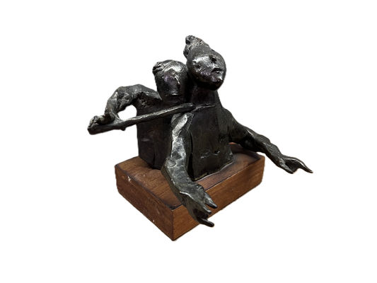 David Aronson | Two Musicians | Bronze, 3/100, 17x14.5x14.5