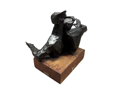 David Aronson | Two Musicians | Bronze, 3/100, 17x14.5x14.5