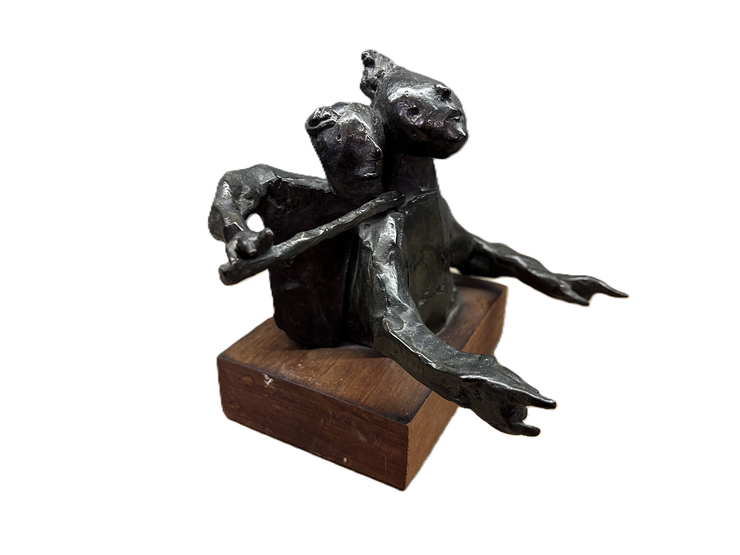 David Aronson | Two Musicians | Bronze, 3/100, 17x14.5x14.5