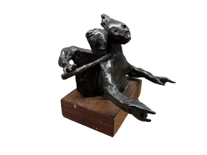 David Aronson | Two Musicians | Bronze, 3/100, 17x14.5x14.5