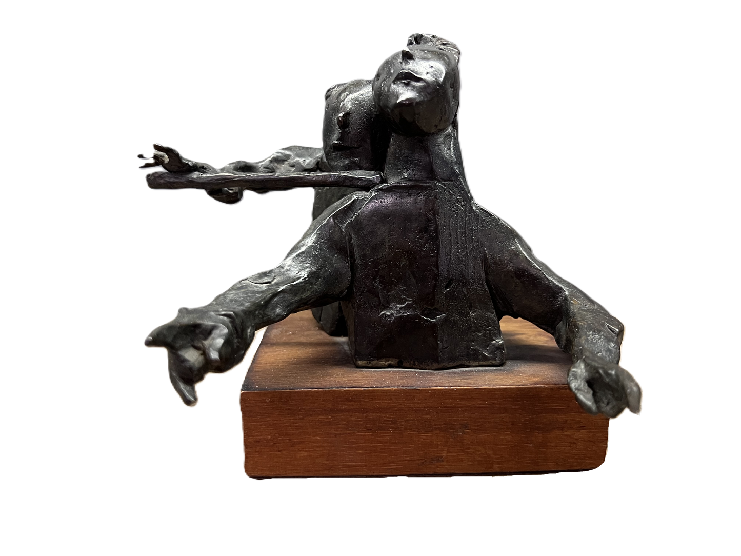 David Aronson | Two Musicians | Bronze, 3/100, 17x14.5x14.5