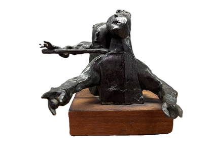 David Aronson | Two Musicians | Bronze, 3/100, 17x14.5x14.5
