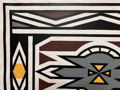 Esther Mahlangu (g. 1935, PAR) | Ndebele Pattern, 2014 | Akrilas, drobė, 62x87
