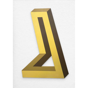 Hiroshi Hattori (服部宏) | Super Structure #5, 1969 | Oil on shaped canvas, 186x107