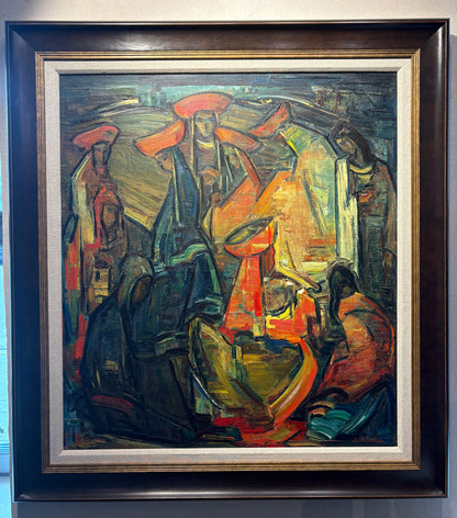 Jonas Rimša | Pachamamos šviesa | Aliejus, drobė, 94x84 (116,5x106,5)