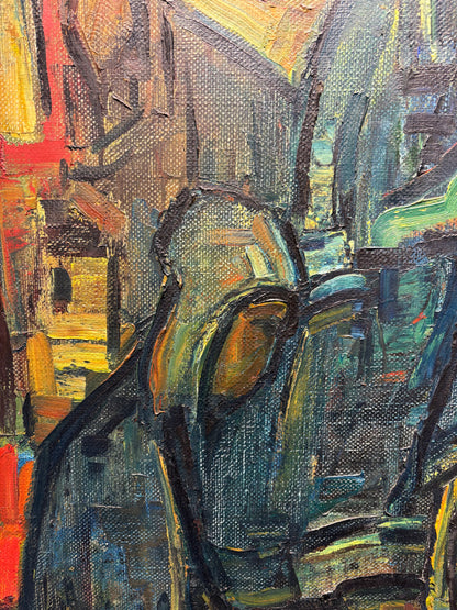 Jonas Rimša | Pachamamos šviesa | Aliejus, drobė, 94x84 (116,5x106,5)