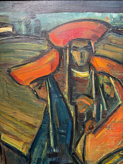 Jonas Rimša | Pachamamos šviesa | Aliejus, drobė, 94x84 (116,5x106,5)