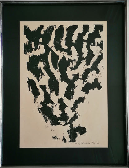 Henry Šalkauskas | Composition, 1961 | Paper, silkscreen, 4/4, 58x40 (81x62)
