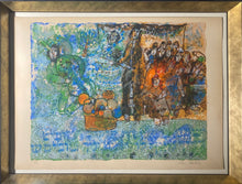 Load image into Gallery viewer, Theo Tobiasse&lt;br&gt;Iš rinkinio The Song of Songs of King Solomon, 1975&lt;br&gt;Litografija, 191/200, 50x65 (71x91)