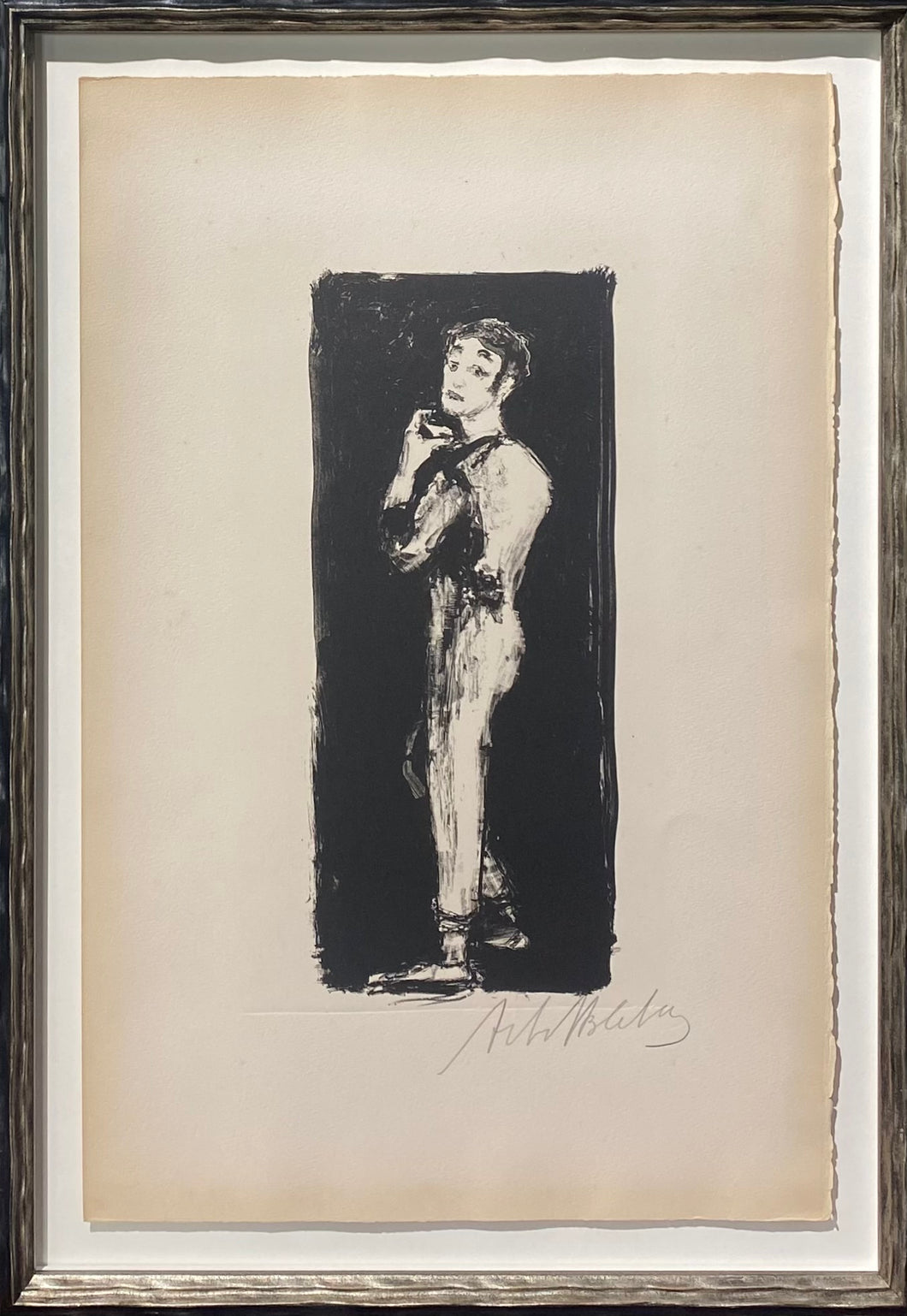 Arbit Blatas<br>Mimas Marselis Marso, 1960<br>Litografija, 32x13 (58x40)