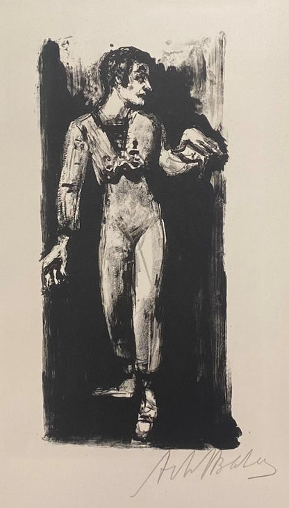 Arbit Blatas | Mime Marcel Marceau, 1960 | Lithography, 32x16 (58x40)