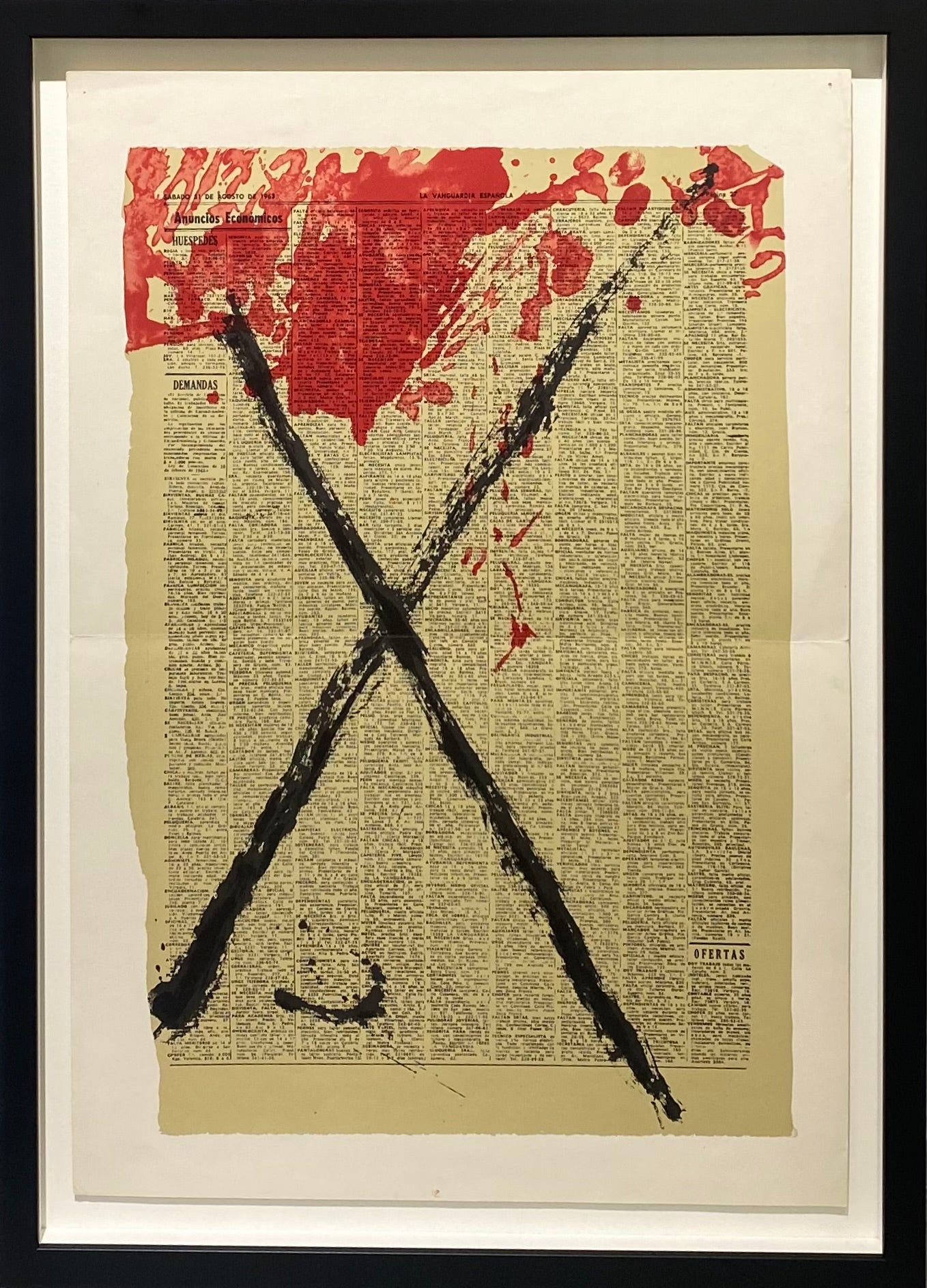 Antoni Tàpies (Ispanija) | Journal, 1968 | Litografija, 56x38(63x45)