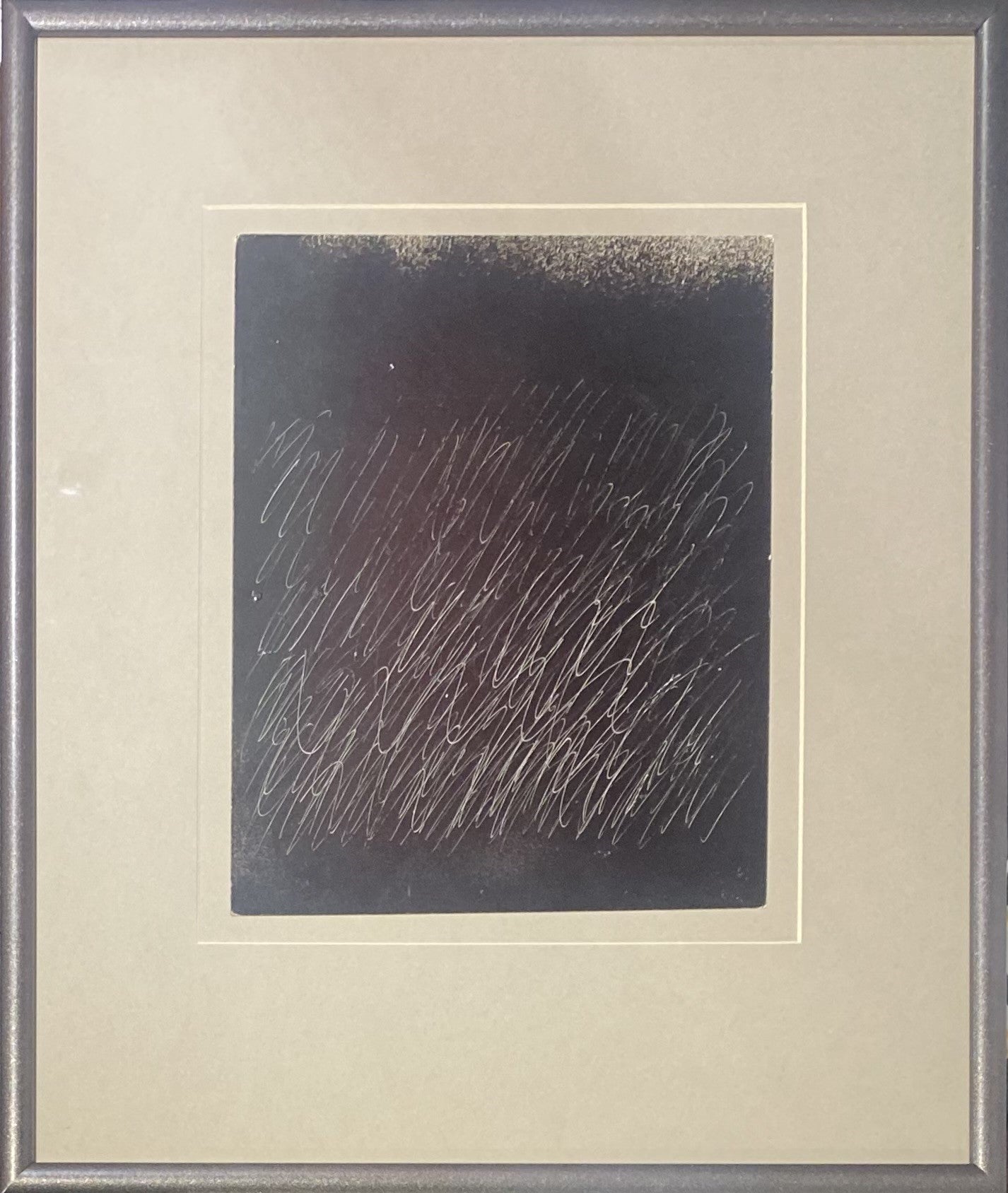 Kazimiera (Kazė) Zimblytė | Abstrakcija | Purškiami dažai, popierius, 26x21 (46x39)