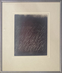 Kazimiera (Kazė) Zimblytė<br>Abstrakcija<br>Purškiami dažai, popierius, 26x21 (46x39)