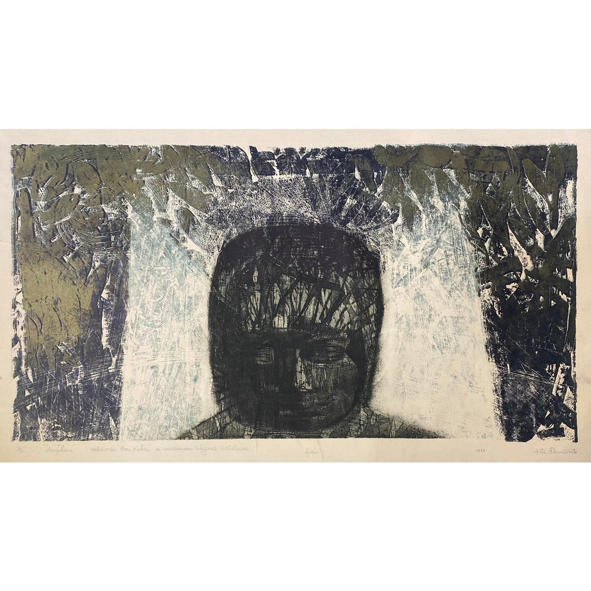 Aistė Ramūnaitė | Angel, 1988 | Etching, 6/7, 34x65 (49x78)