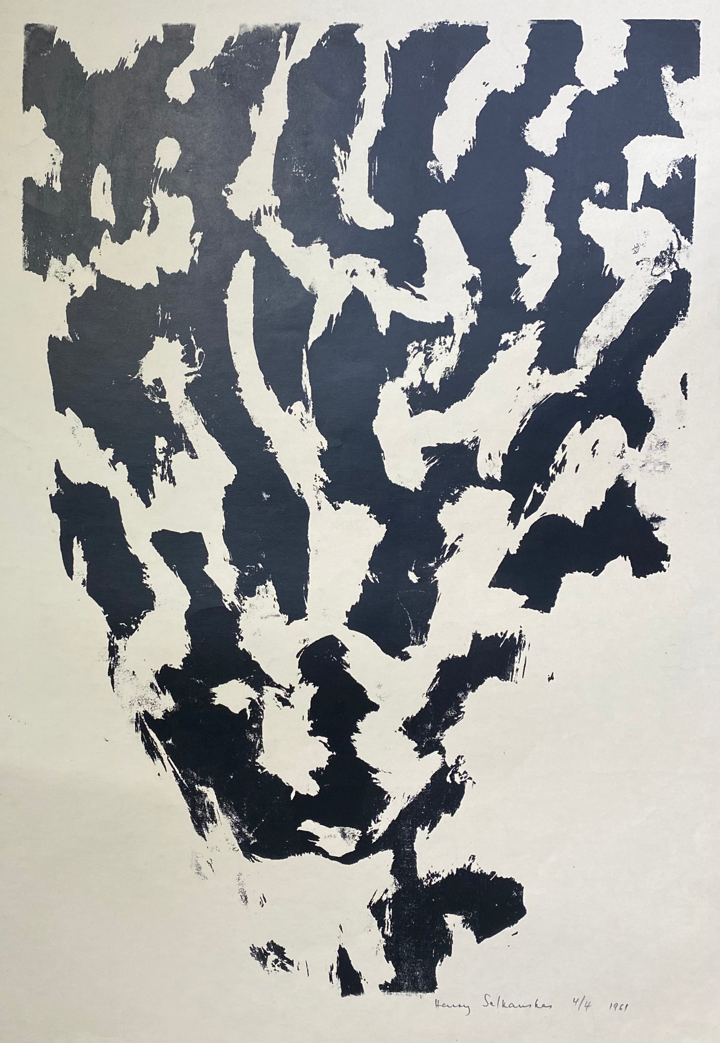 Henry Šalkauskas | Composition, 1961 | Paper, silkscreen, 4/4, 58x40 (81x62)