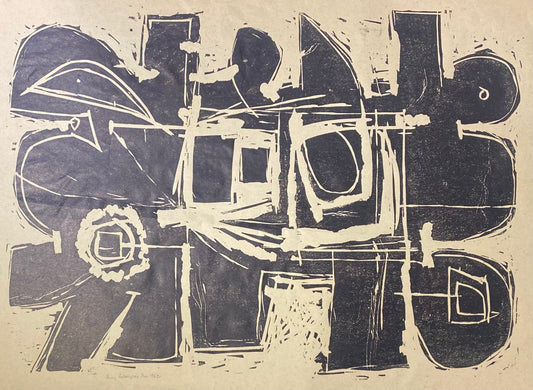 Henry Šalkauskas | Untitled No 1, 1962 | Linocut, 1/30, 52x73 (75x96)