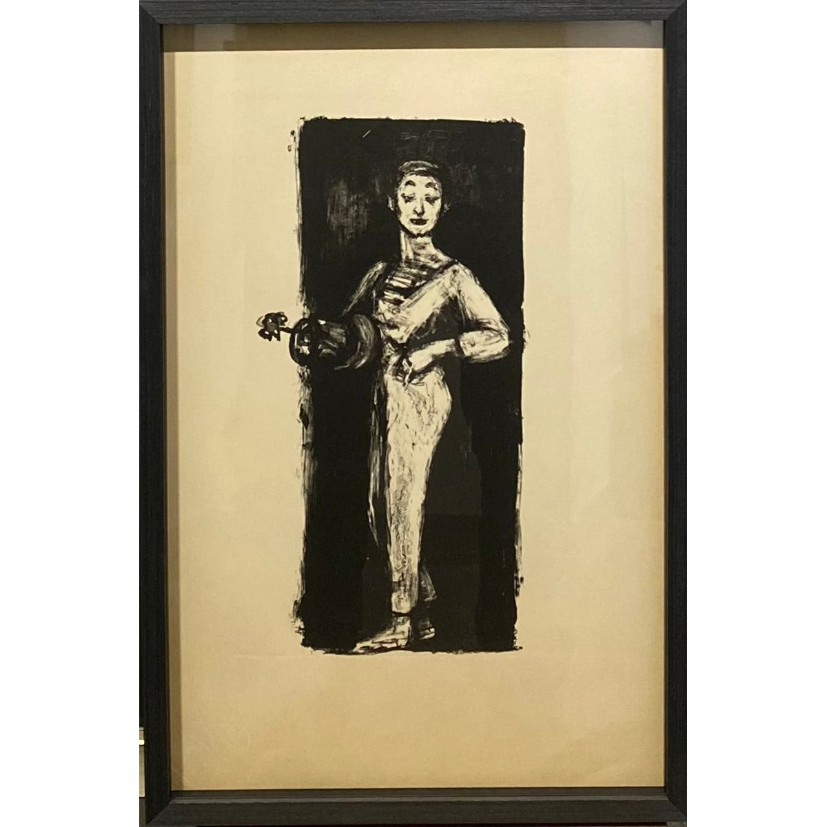 Arbit Blatas | Mime Marcel Marceau, 1960 | Lithography, 37x18 (52x35)
