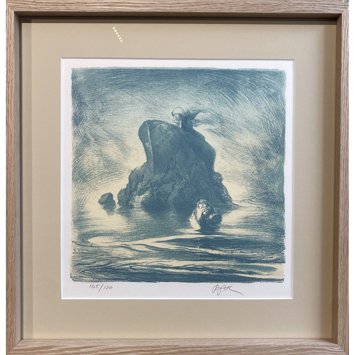 Samuel Bak | Hope (Stranded), 1974 | Litograph, 25x24,5 (39x38)