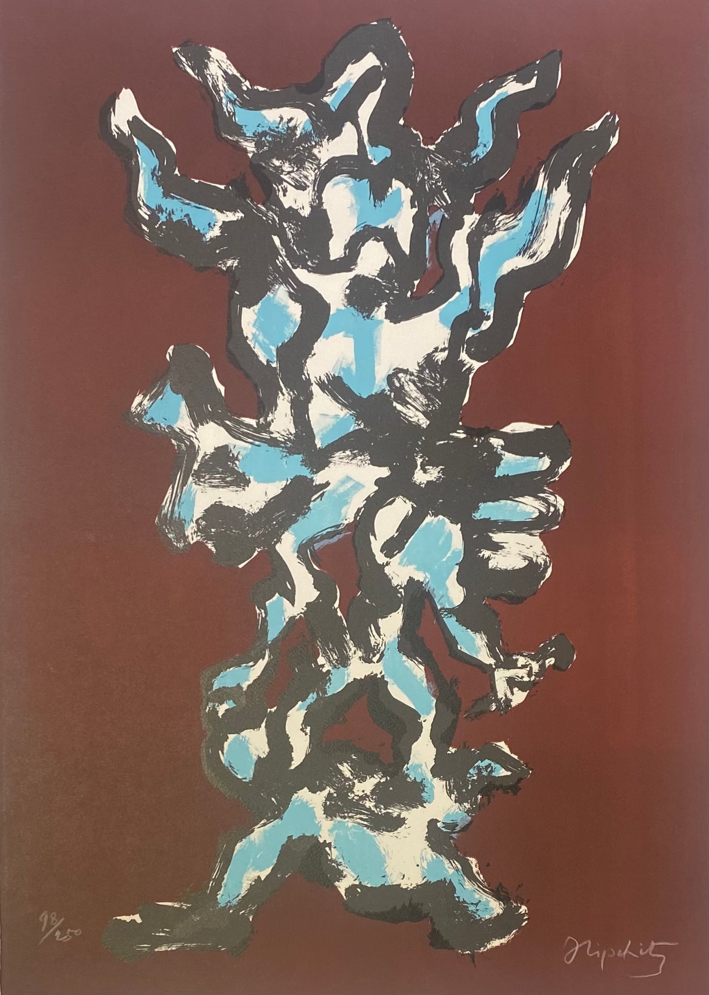 Jacques Lipchitz | REZERVUOTA | Tree of Life / Gyvybės medis (3), 1971 | Litografija, 98/250, 66x45,5