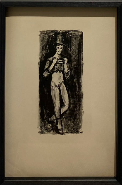 Arbit Blatas | Mime Marcel Marceau, 1960 | Lithograph, 34x16 (52x35)