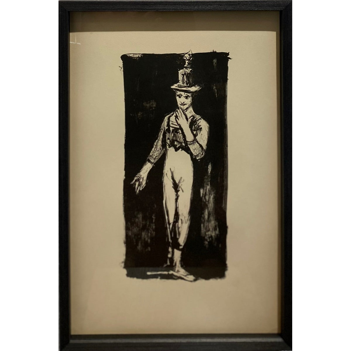 Arbit Blatas | Mimas Marcel Marceau, 1960 | Litografija, 30x13 (52x35)