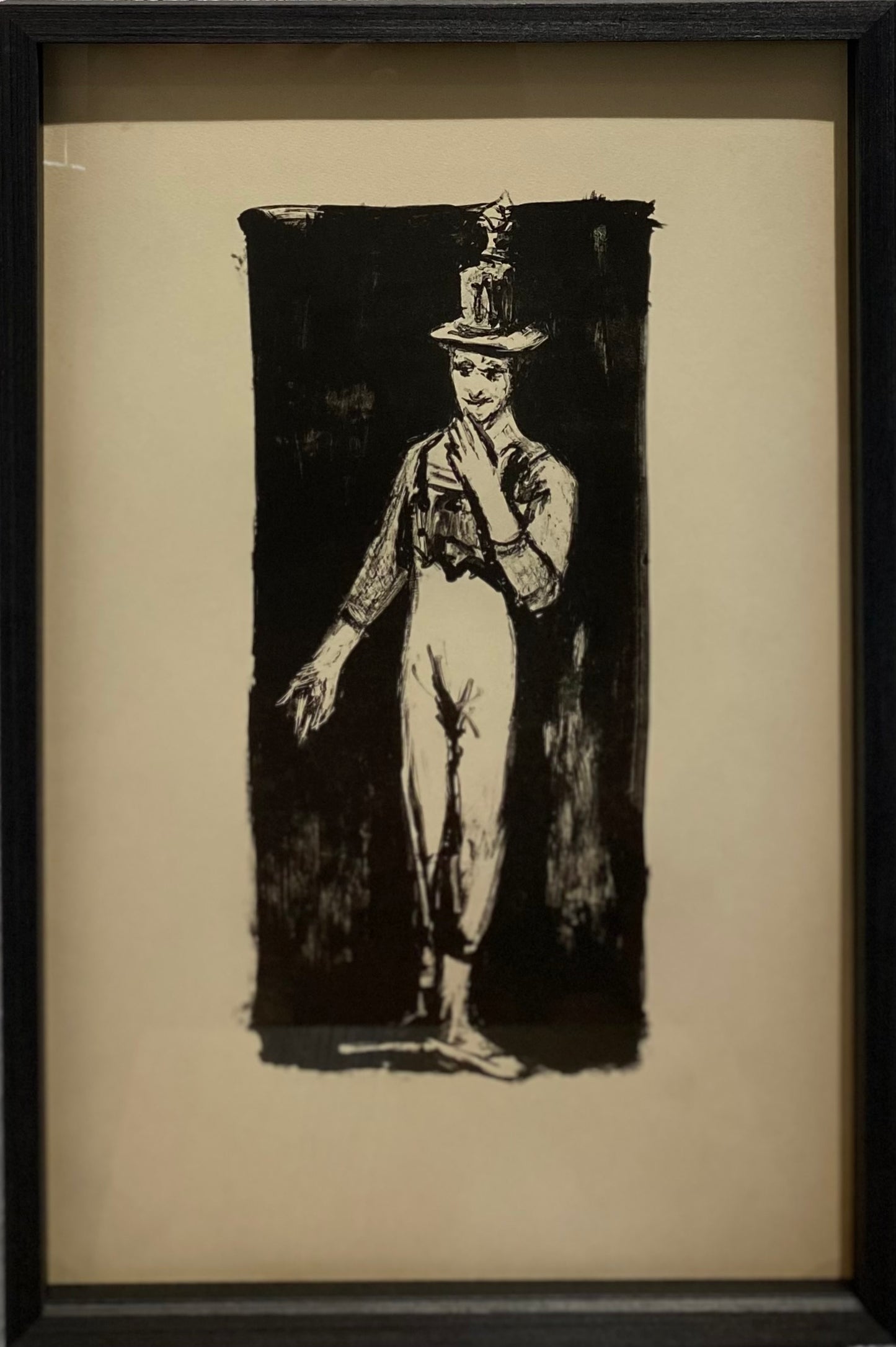 Arbit Blatas | Mime Marcel Marceau, 1960 | Lithography, 30x13 (52x35)